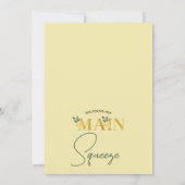 Lemon sie fand ihr Haupt-Squeeze-Brautparty Einladung (Rückseite)