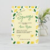 Lemon sie fand ihr Haupt-Squeeze-Brautparty Einladung (Stehend Vorderseite)