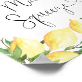 Lemon sie fand ihr Haupt-Squeeze-Brautparty Poster (Ecke)