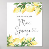Lemon sie fand ihr Haupt-Squeeze-Brautparty Poster (Vorne)