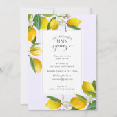 Lemon Sie fand ihr wichtigstes Brautparty Einladung (Vorderseite)