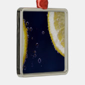 Lemon Silbernes Ornament (Rechts)