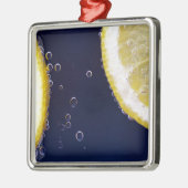 Lemon Silbernes Ornament (Links)