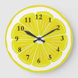 Lemon Slice Acrylwand Uhr