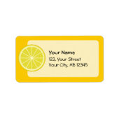 Lemon Slice Adressaufkleber (Vorne)