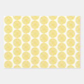 Lemon Slice Amalfi Küste Party Geschenkpapier Set (Vorderseite)
