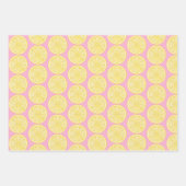 Lemon Slice Amalfi Küste Party Geschenkpapier Set (Vorderseite 3)