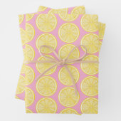 Lemon Slice Amalfi Küste Party Geschenkpapier Set (Beispiel)