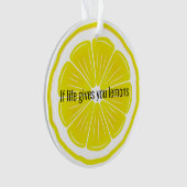 Lemon Slice Citrus Design Akrylendekoration Ornament (Vorderseite)