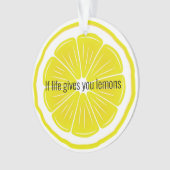 Lemon Slice Citrus Design Akrylendekoration Ornament (Vorderseite)