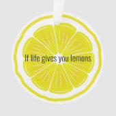 Lemon Slice Citrus Design Akrylendekoration Ornament (Vorderseite)
