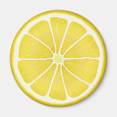 Lemon Slice Citrus Sunshine Magnet (Vorne)