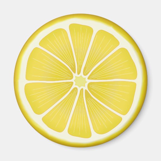 Lemon Slice Citrus Sunshine Magnet (Vorne)
