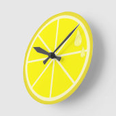 Lemon Slice Clock Runde Wanduhr (Winkel)