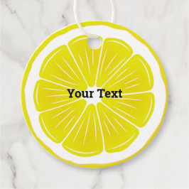 Lemon Slice Design Bevorzugung Card Fevor Tags Geschenkanhänger