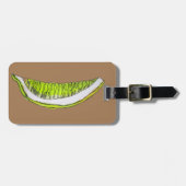 Lemon Slice Frucht Aquarellbild Gepäckanhänger (Vorderseite horizontal)