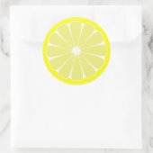 Lemon Slice Fruchtkleber Runder Aufkleber (Tasche)