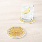 Lemon Slice Fruchtsaft Getränkeuntersetzer (Seite)