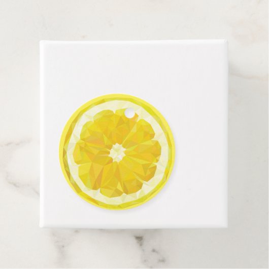 Lemon Slice Geometric Design Fruit Geschenkanhänger (Beispiel)