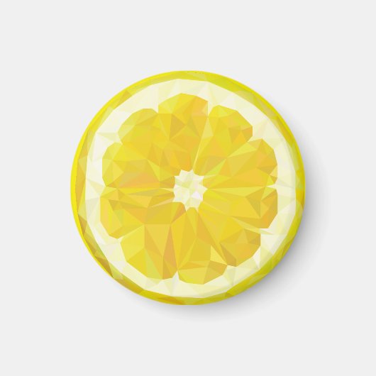 Lemon Slice Geometric Design Fruit Magnet (Vorne)