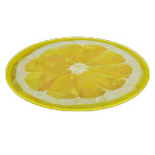 Lemon Slice Geometric Design Fruit  Schneidebrett (Ecke)