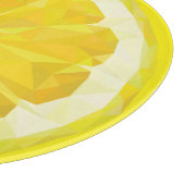 Lemon Slice Geometric Design Fruit  Schneidebrett (Ecke)