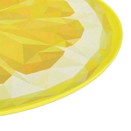 Lemon Slice Geometric Design Fruit  Schneidebrett (Ecke)
