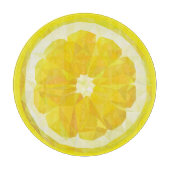 Lemon Slice Geometric Design Fruit  Schneidebrett (Vorderseite)