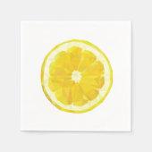Lemon Slice Geometric Design Napkins Serviette (Vorderseite)