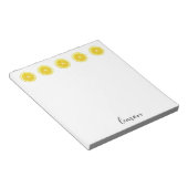 Lemon Slice Geometric Design Notizblock (angewinkelt)