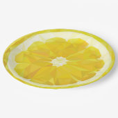Lemon Slice Geometric Design Pappteller (Schrägansicht)