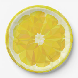 Lemon Slice Geometric Design Pappteller