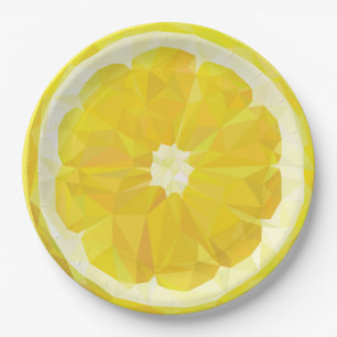 Lemon Slice Geometric Design Pappteller