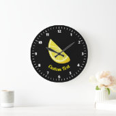 Lemon Slice Große Wanduhr (Zuhause)