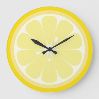 Lemon Slice Große Wanduhr