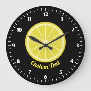 Lemon Slice Große Wanduhr