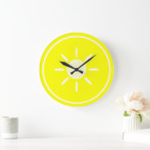 Lemon Slice Große Wanduhr (Zuhause)