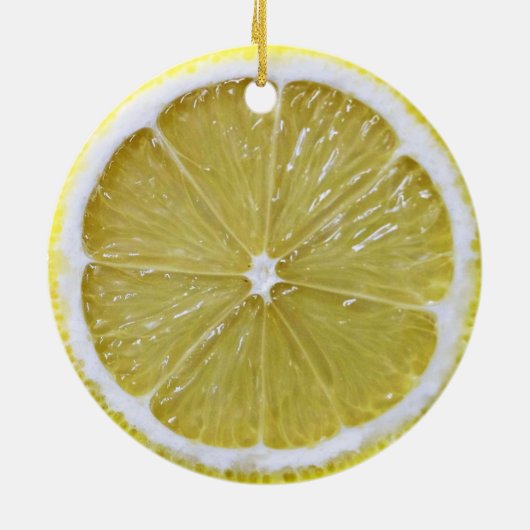 Lemon Slice Hängenschmuck Keramik Ornament (Hinten)