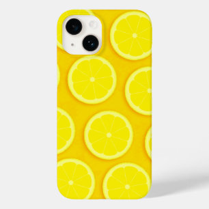 Lemon Slice hellgelbe Grafik Case-Mate iPhone 14 Hülle