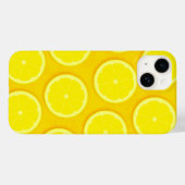 Lemon Slice hellgelbe Grafik Case-Mate iPhone Hülle (Rückseite (Horizontal))
