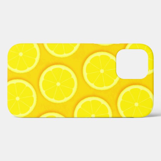 Lemon Slice hellgelbe Grafik-iPhone Case-Mate iPhone Hülle (Rückseite (Horizontal))
