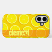 Lemon Slice hellgelbe Namen iPhone Gehäuse Case-Mate iPhone Hülle (Rückseite (Horizontal))