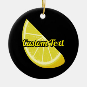 Lemon Slice Keramik Ornament