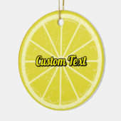 Lemon Slice Keramik Ornament (Links)