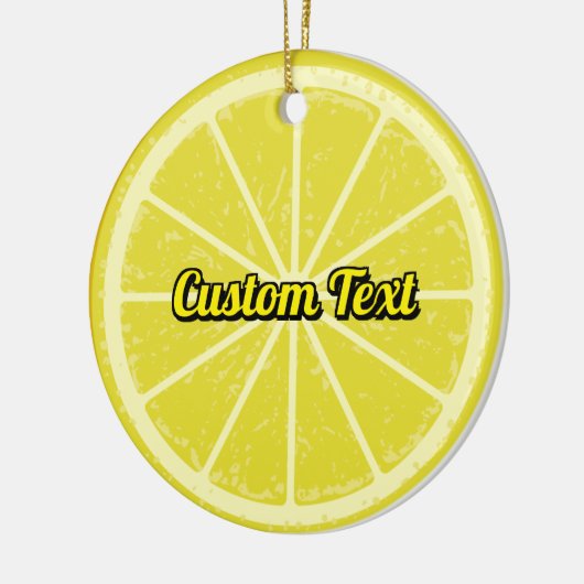 Lemon Slice Keramik Ornament (Links)