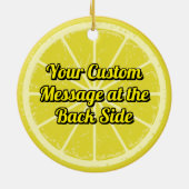 Lemon Slice Keramik Ornament (Hinten)