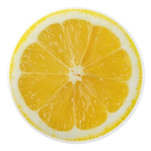 Lemon Slice Keramikknauf (Vorderseite)
