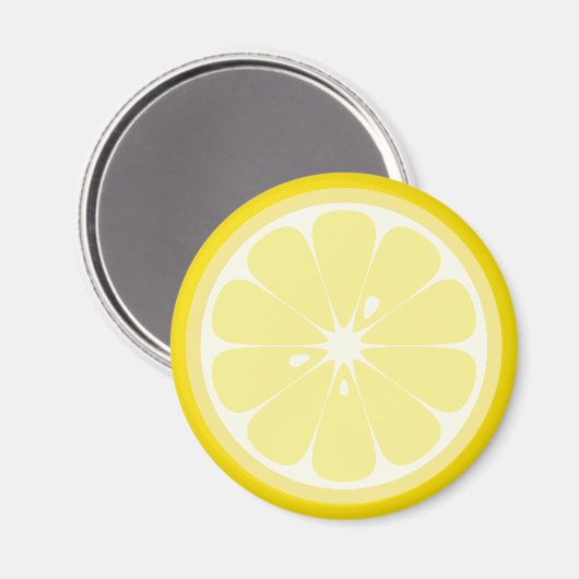 Lemon Slice Magnet (Vorderseite/Rückseite)