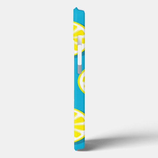 Lemon Slice Muster iPhone Case (Rückseite / Links)