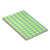 Lemon Slice Muster Spiral Foto Notebook Notizblock (Rechte Seite)